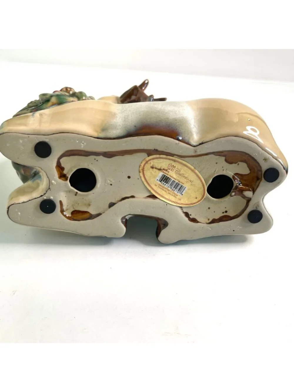 Vintage Ceramic Reindeer Figurines Tii Collection Pristine 2pc Set Resting Deer